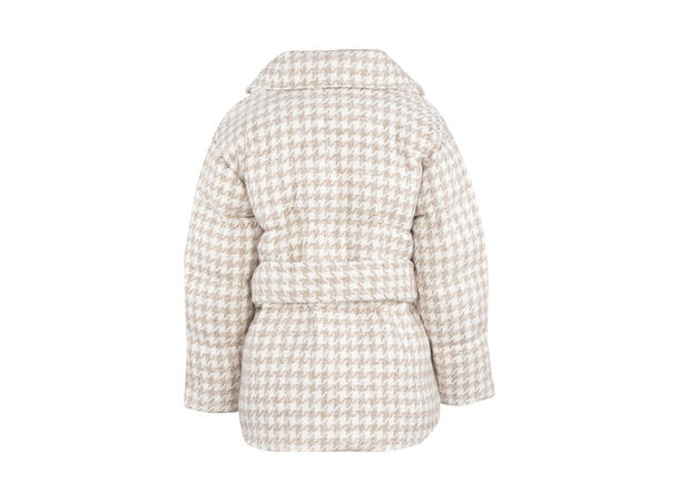 Raquel Jacket Sand AOP M Short puffer belt jacket Urban Pioneers AS