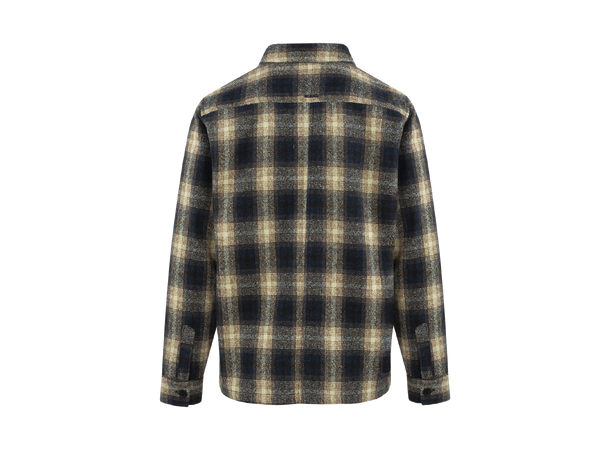 Salah Overshirt Blue check L Check wool shirt 