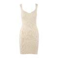 Shayden Dress Vanilla Ice L Sweetheart rib mini dress