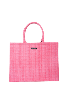 Venice Tote Bag Pink One Size Boucle tote bag