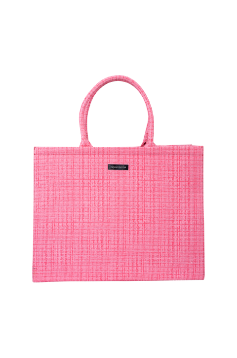 Venice Tote Bag Pink One Size Boucle tote bag