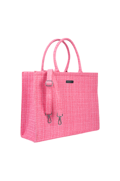 Venice Tote Bag Pink One Size Boucle tote bag