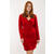 Bimbette Dress Red S Short velvet dress 