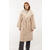Camille Coat Light sand/Cream L Two coloured reversible coat 