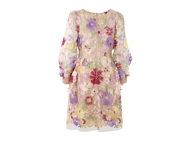 Avery Dress Spring blossoms S 3D flower mini dress 