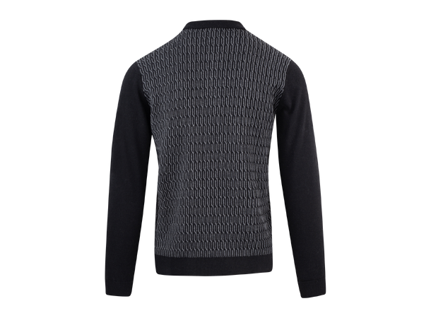Balin Half-zip Black M Cabel knit half-zip pique 