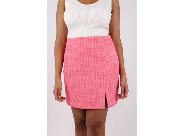 Barbro Skirt Pink M Boucle mini skirt