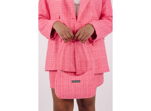 Barbro Skirt Pink M Boucle mini skirt 