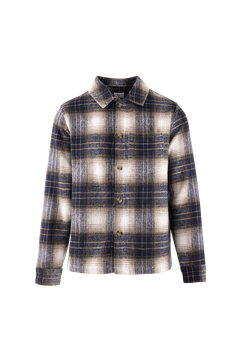 Bluestone Shirt Check pattern wool shirt