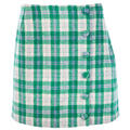 Chrystia Skirt Multi check XL Multi check wool skirt