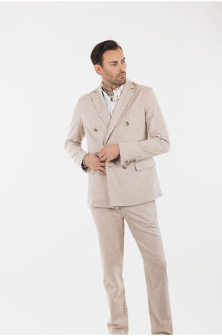 Dante Blazer Linen stretch herringbone blazer