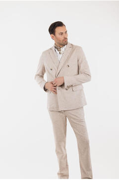 Dante Blazer Linen stretch herringbone blazer