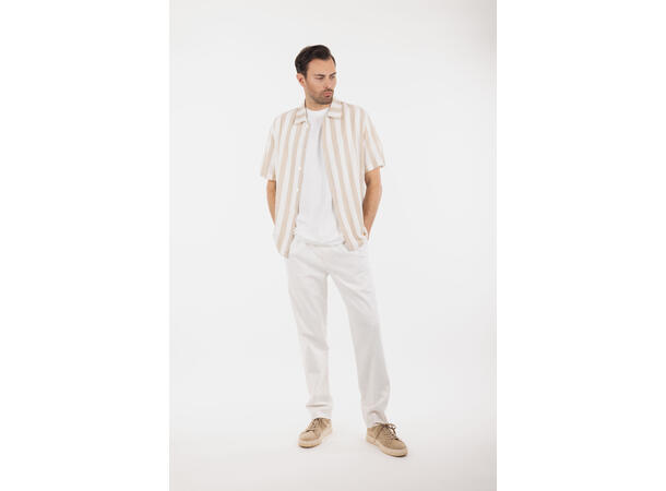 Elton pant White L Linen stretch pants 