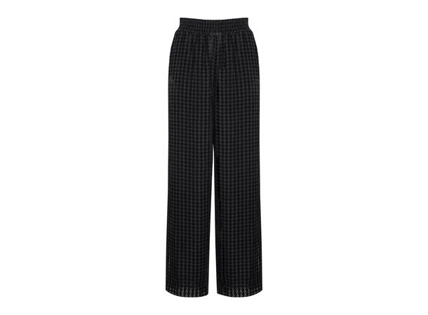 Erin Pants Black AOP S Wide party pant 