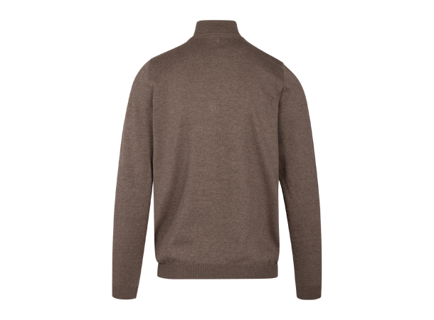 Espen Half-zip Mid Brown XXL Bamboo sweater 