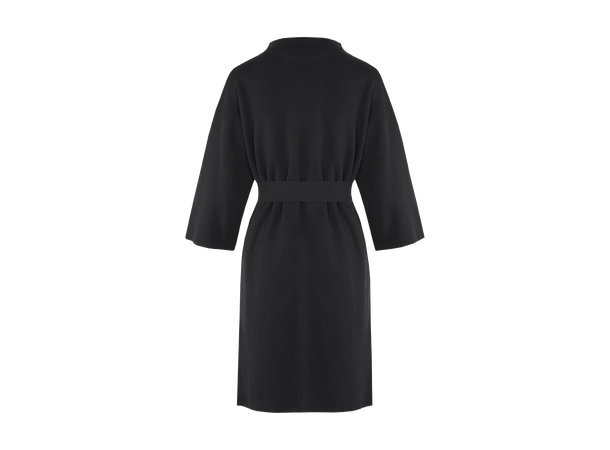 Flannery Dress Black XS Viscose knit dress with belt 
