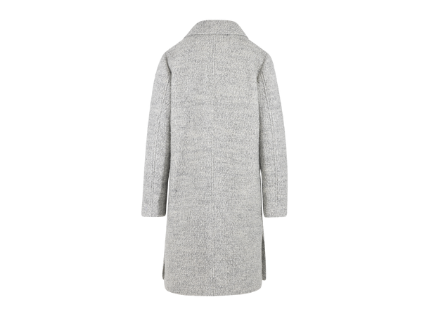 Lucky brand light grey wool coat top