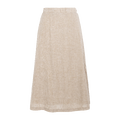 Hilma Skirt Sand XS Linen midi skirt