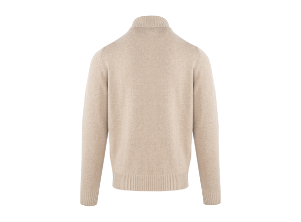 Lasse Sweater Oatmeal M Lambswool t-neck 