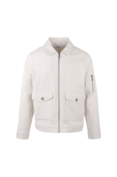 Marcelo Jacket Linen zip jacket