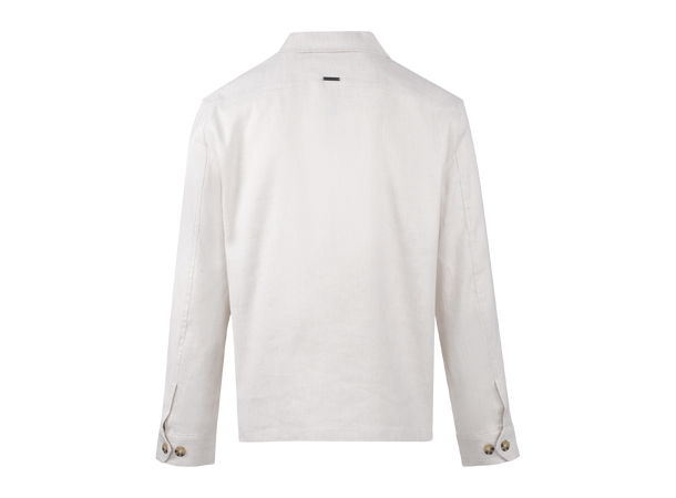 Mayk Overshirt Light sand melange XXL Oxford linen overshirt 