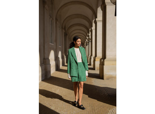 Natalie Blazer Green multi S Boucle blazer 