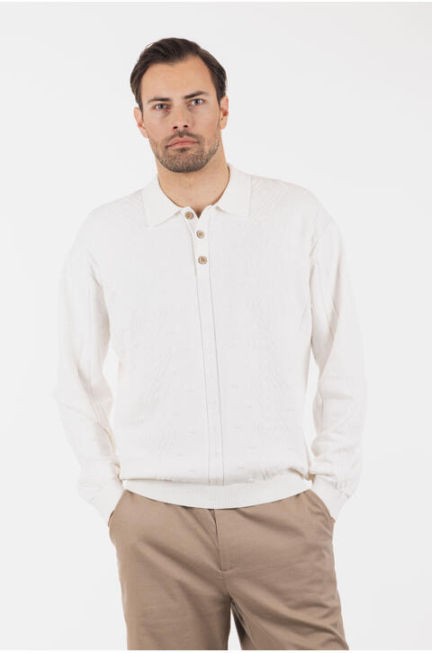 Rob Sweater Ikat button knit