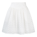 Shakira Skirt White L Broderi anglaise skirt