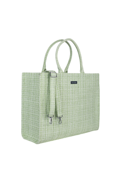 Venice Tote Bag Pistachio One Size Boucle tote bag