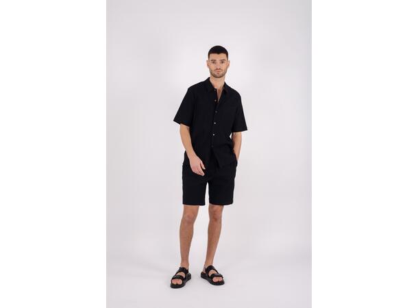 Yerik Shirt Black M Cotton crepe SS shirt 