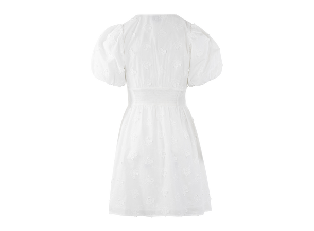 Zoey Dress White M 3D embroidery flower dress 