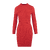 Flossie Dress Red S Rib knit dress 