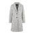 Hanni Coat Light grey M Loop knit wool coat 