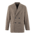 Moore Blazer Brown M Double breasted stretch blazer 