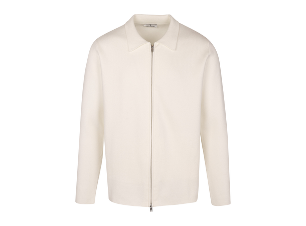 Brian Cardigan Cream L 2-way zip cardigan 