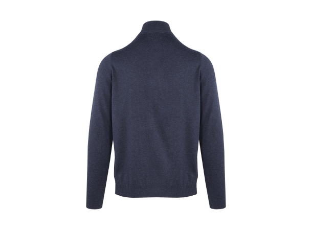 Espen Half-zip Navy L Bamboo sweater 