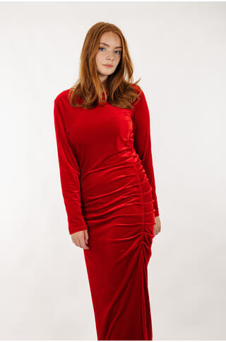 Fabienne Dress Maxi velour dress