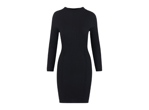 Flossie Dress Black XL Rib knit dress 