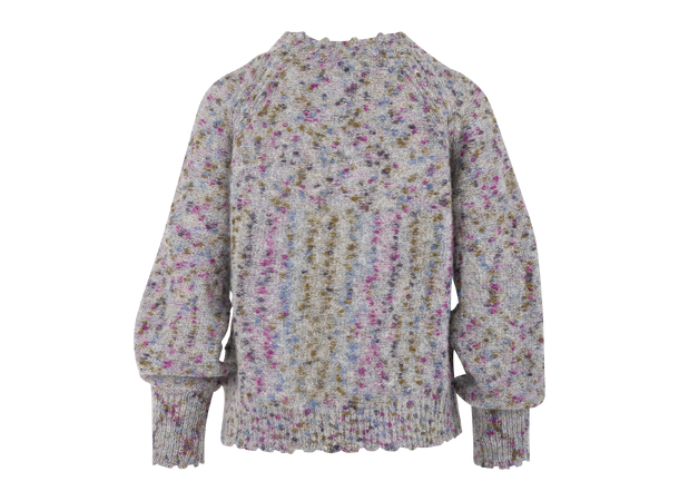 Joanna Cardigan Magenta multi S Mohair neps cardigan