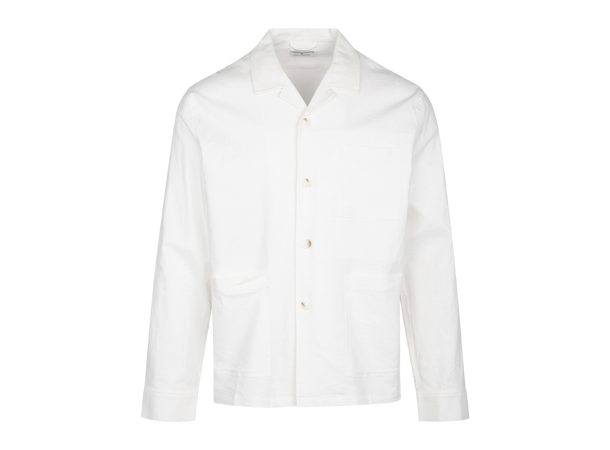 Kasdan Blazer Shirt White M Linen stretch overshirt 