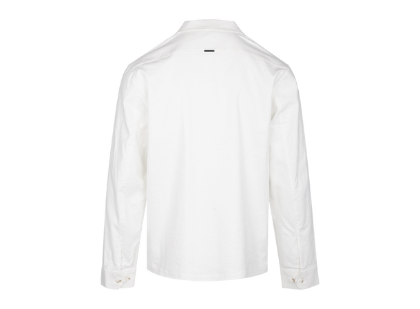 Kasdan Blazer Shirt White M Linen stretch overshirt 