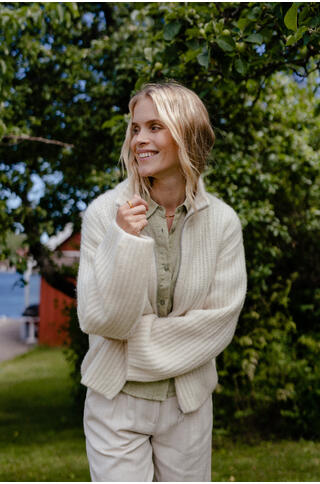 Majken Cardigan Zip wool cardigan