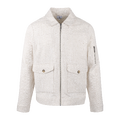 Marcelo Jacket Light Sand S Linen zip jacket
