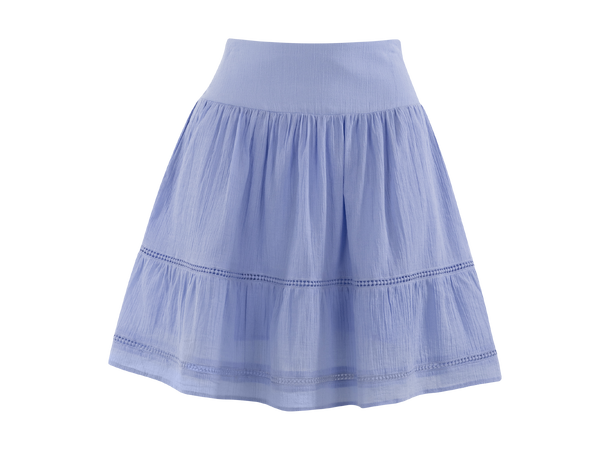 Mikela Skirt Vista Blue S Crinkle cotton mini skirt 