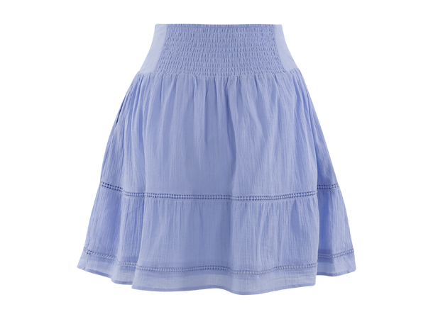 Mikela Skirt Vista Blue S Crinkle cotton mini skirt 