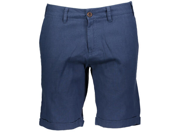Mikkel Shorts Mid Blue S Linen/cotton shorts 