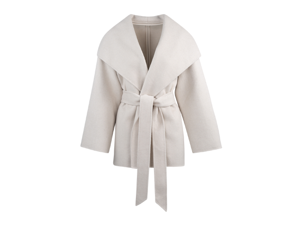 Nani Jacket Light sand M Short wool wrap jacket Urban Pioneers AS
