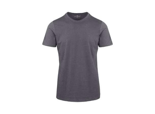 Niklas Basic Tee Charcoal L Basic cotton T-shirt 