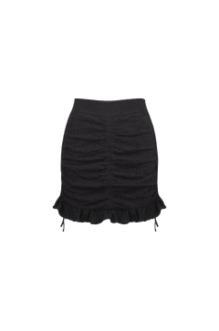 Nirmale Skirt Cotton gathering mini skirt