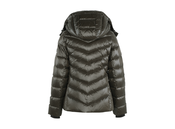 Olivia Down Jacket Olive M Glossy down jacket 